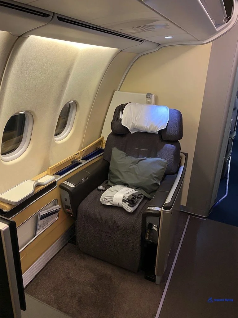 Lufthansa A340-600 First Class ORD-MUC — Reward Flying